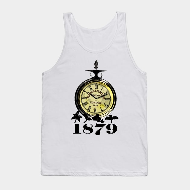 London Kensington Station Clock 1879 Tank Top by Crazydodo